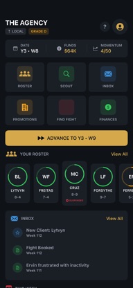 Pure MMA: Manager screenshot 1