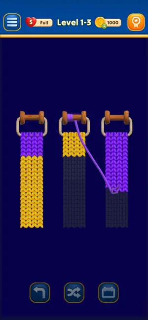 Bobbin Sort: Knit Color Puzzle screenshot 1