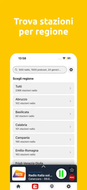 Radio Italia - FM e Online iPhone screenshot 4