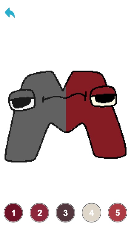 Alphabets Pixel Art Coloring