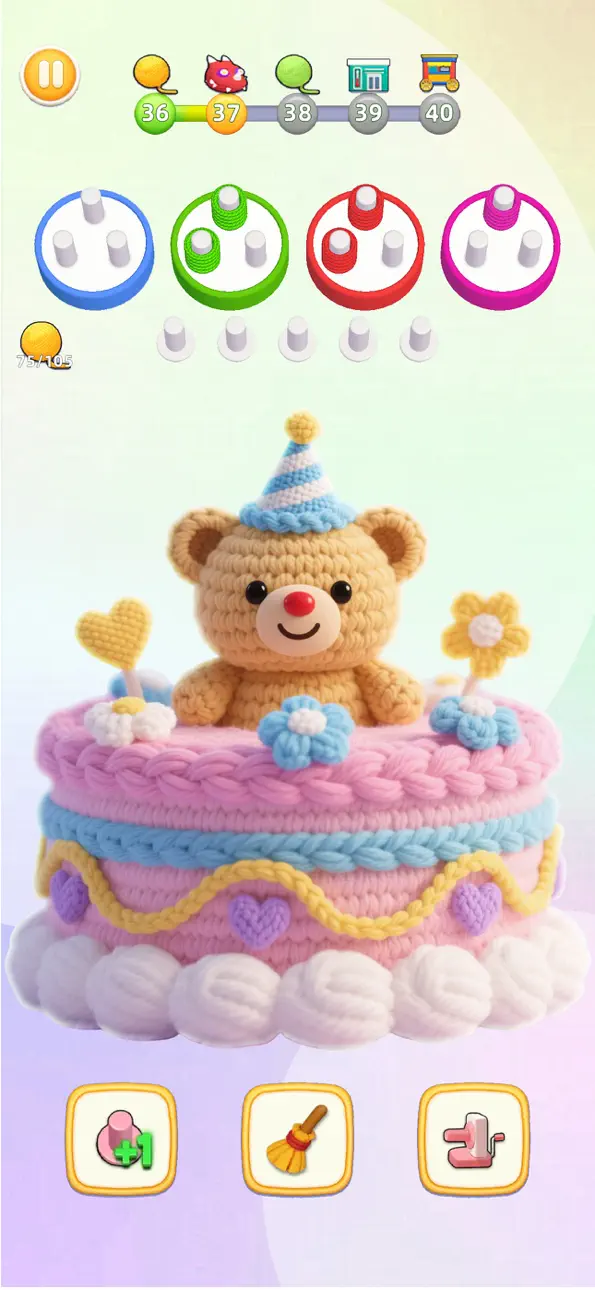 Wool Craze -Yarn Color Sort 3D Hack screenshot 5 - iOS game interface
