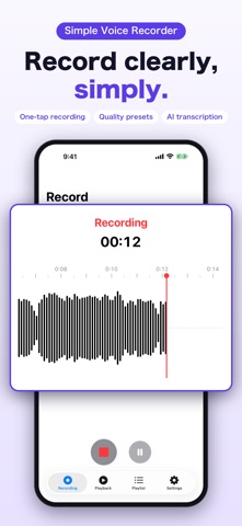 Simple Voice Recorder & Memo Screenshot 1 of 8
