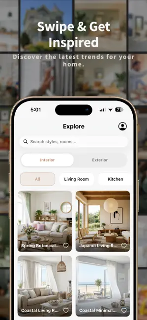 AI Interior Design - Deqor iPhone screenshot 2