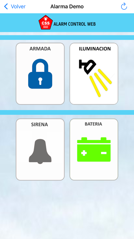 #2. Centenario Alarm Control Web (iOS) Podle: Pablo Troncoso