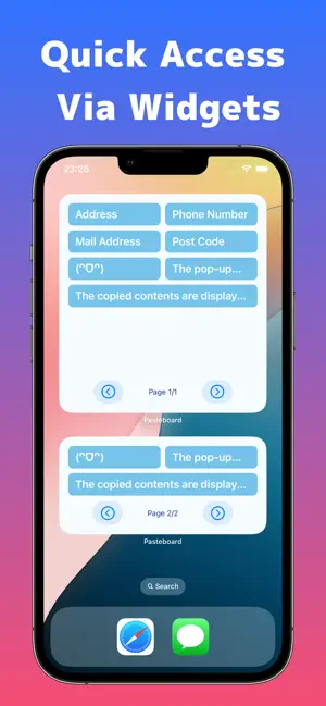 Simple Pasteboard widget screenshot 2