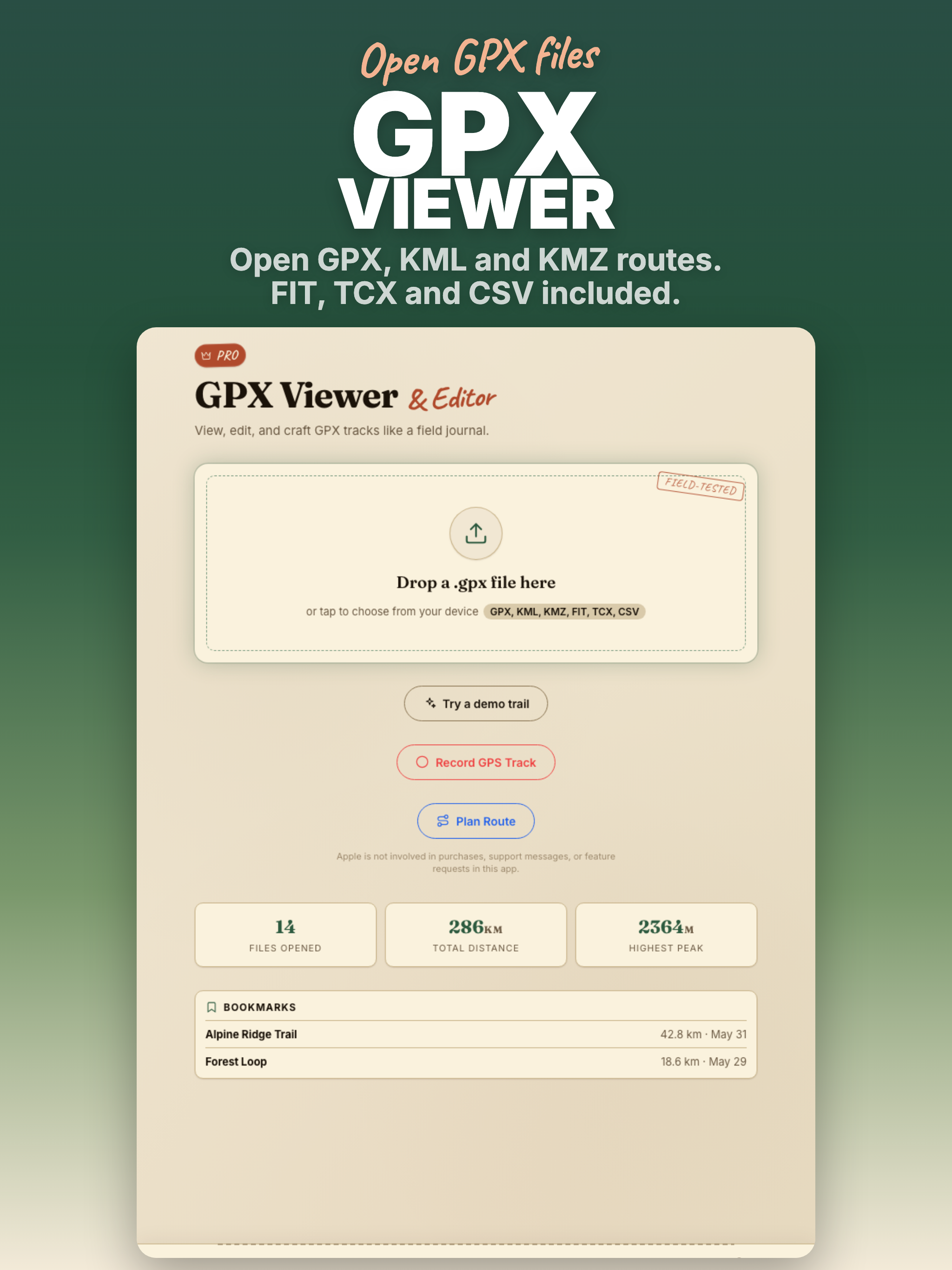 GPX Viewer · GPX Opener Reader