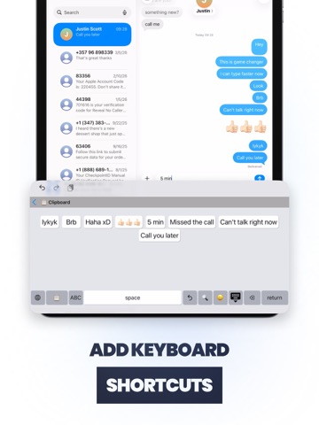LazyBoard: Keyboard iPad screenshot