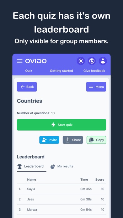 Ovido: Flashcards & Quiz Maker Screenshot