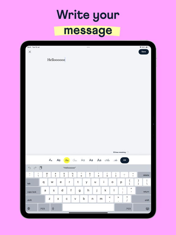 Fizzer - Personalized Cards iPad screenshot 5 - Photo & Video app