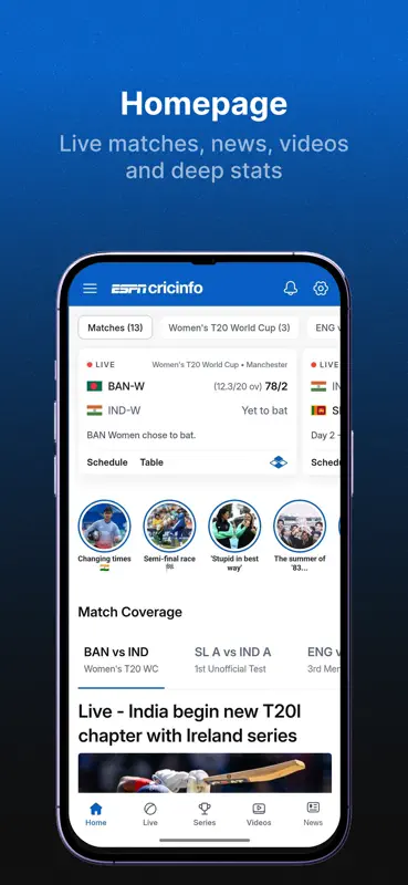 Cricinfo - Live Cricket Scores screenshot 6 of 6