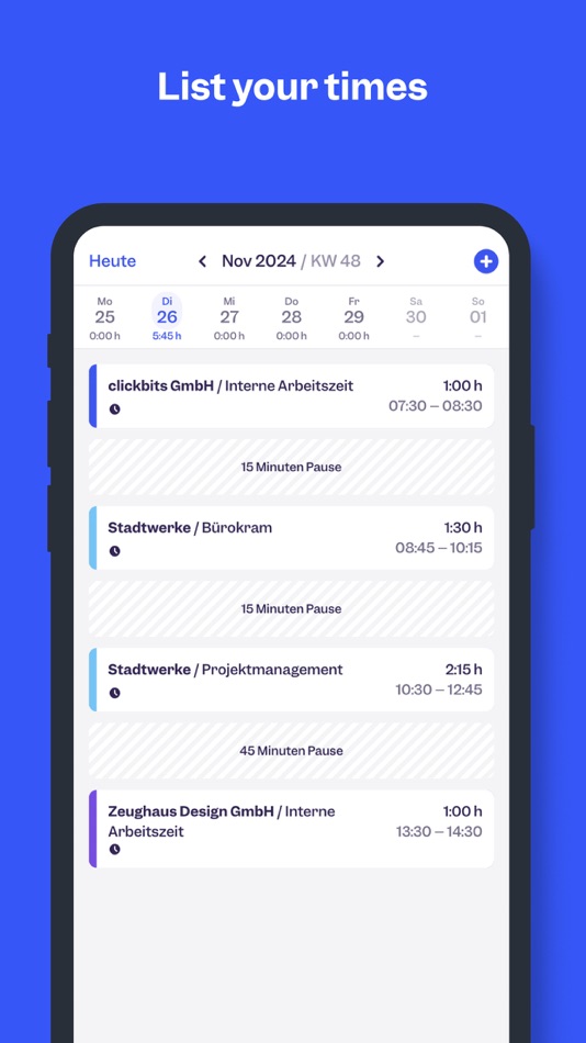 #2. Clockodo ‒ Time Tracking (iOS) 게시자: Clockodo GmbH