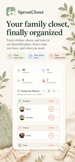 SproutCloset screenshot 1