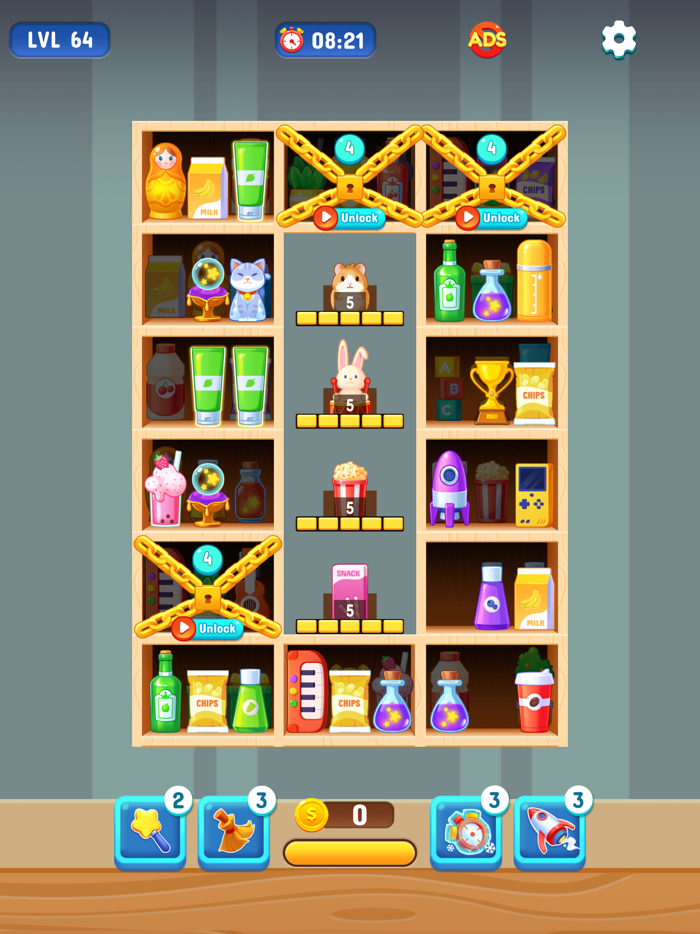 Shelf Sort Puzzle Game