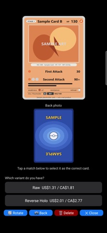 PokeChase Scanner iPhone screenshot
