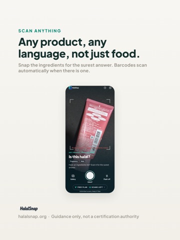HalalSnap: Halal Scanner iPad screenshot