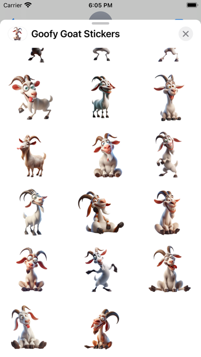 Screenshot #3 pour Goofy Goat Stickers