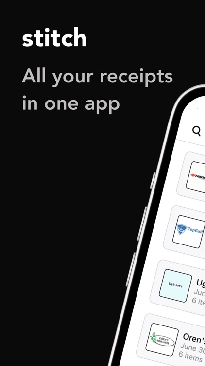 Stitch - Receipt Tracker
