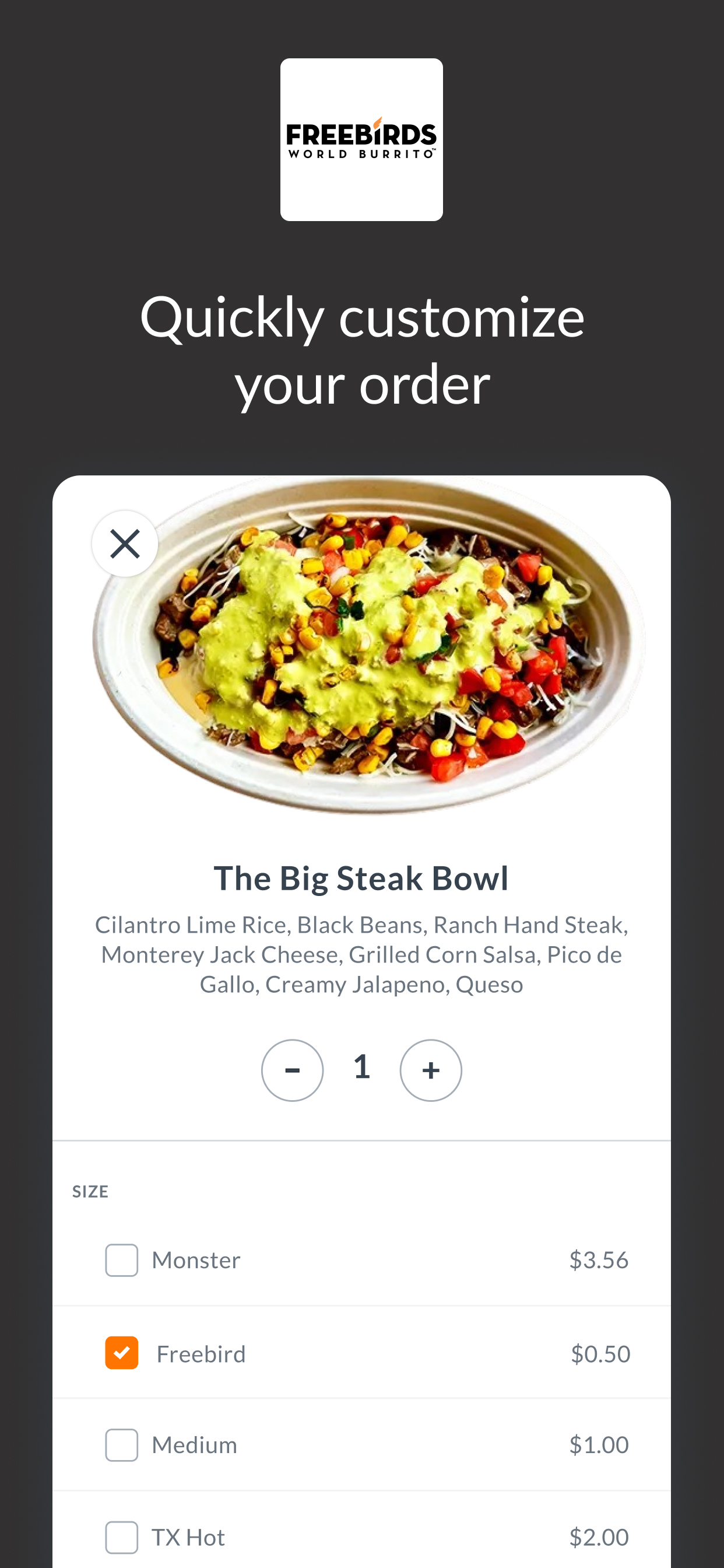 Freebirds World Burrito screenshot 4