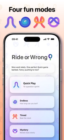 Ride or Wrong iPhone screenshot