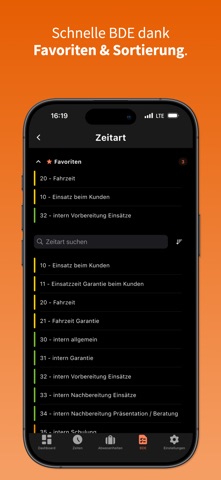 Zeiterfassung - OrangeSoftware Screenshot 6 of 8