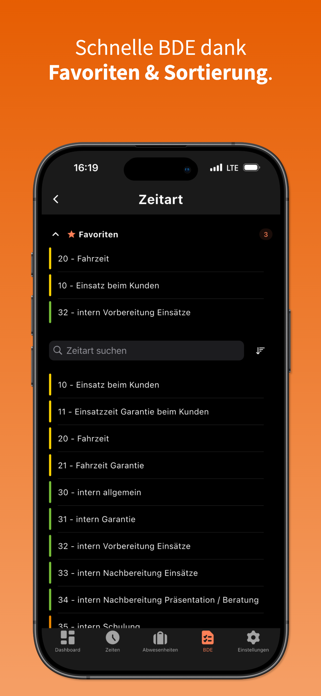 Zeiterfassung - OrangeSoftware Screenshot 6 of 8