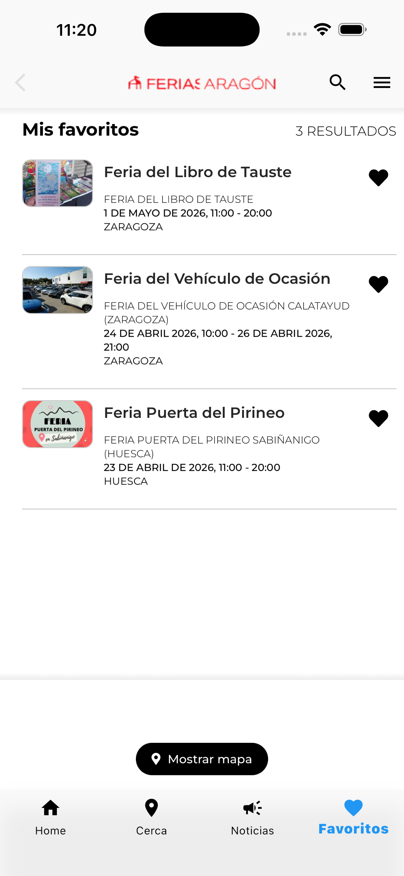Ferias en Aragón