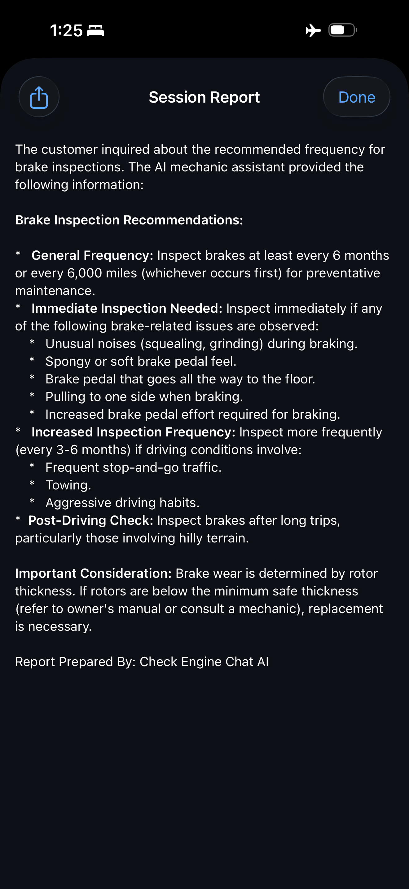 Check Engine Chat