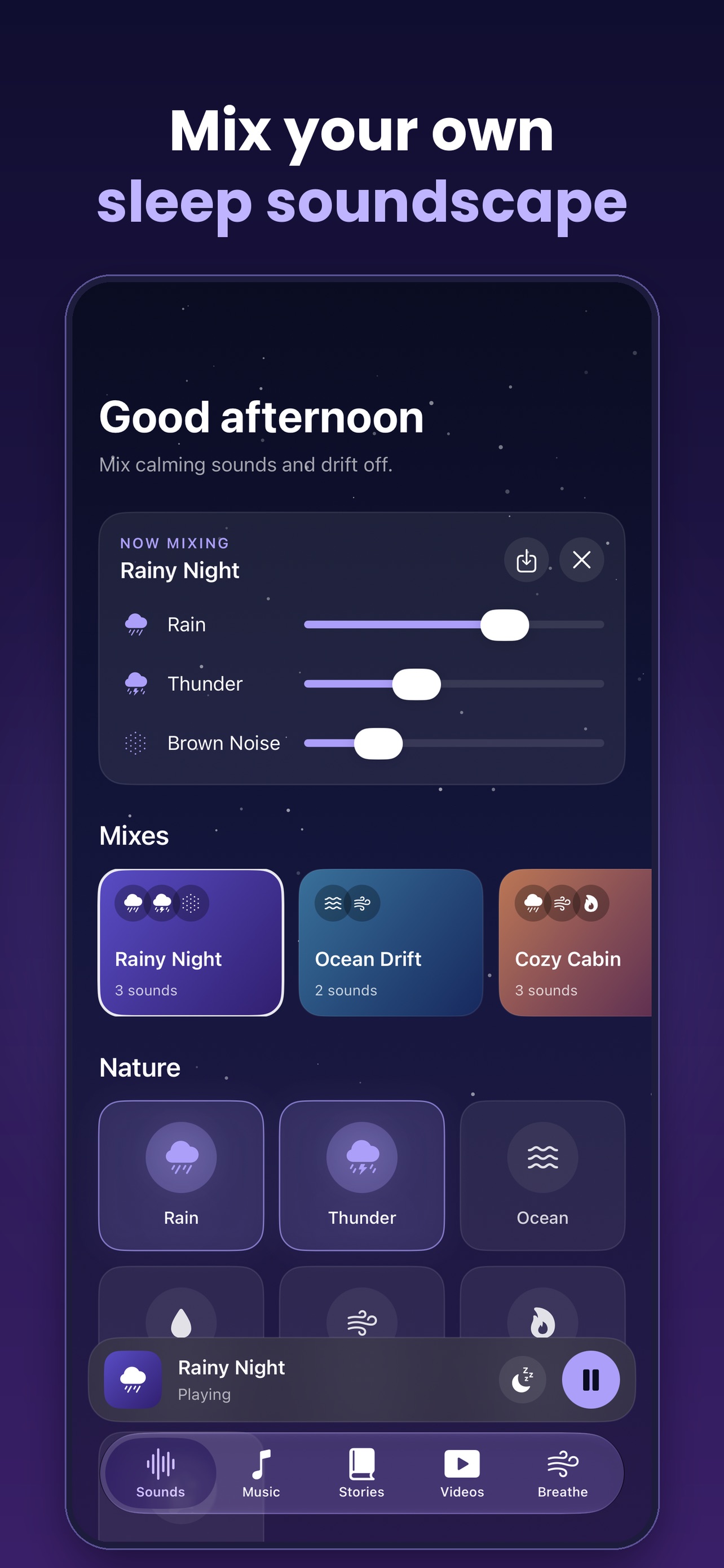 Screenshot 1 of Sleep Deeper: Sounds & Stories
