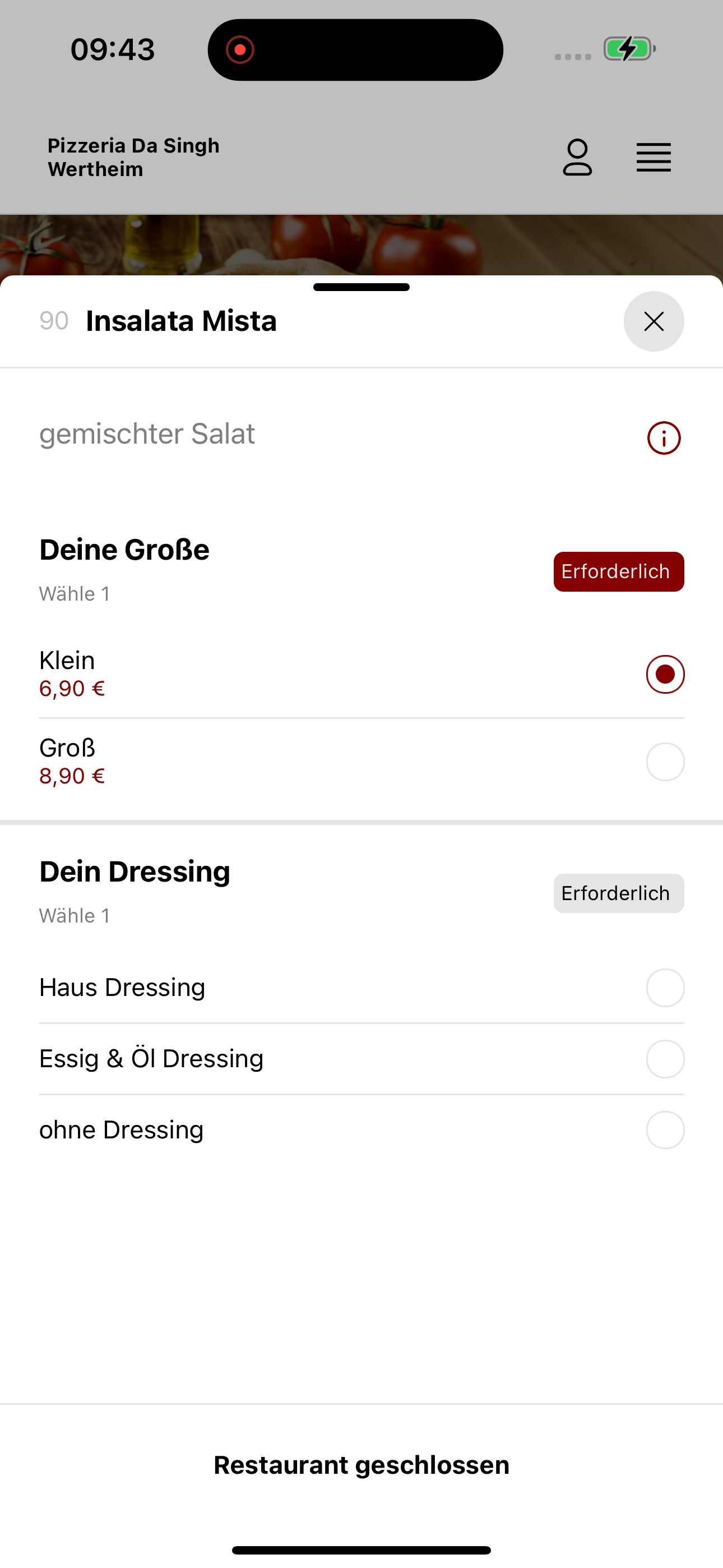 Pizzeria Da Singh Wertheim screenshot 7