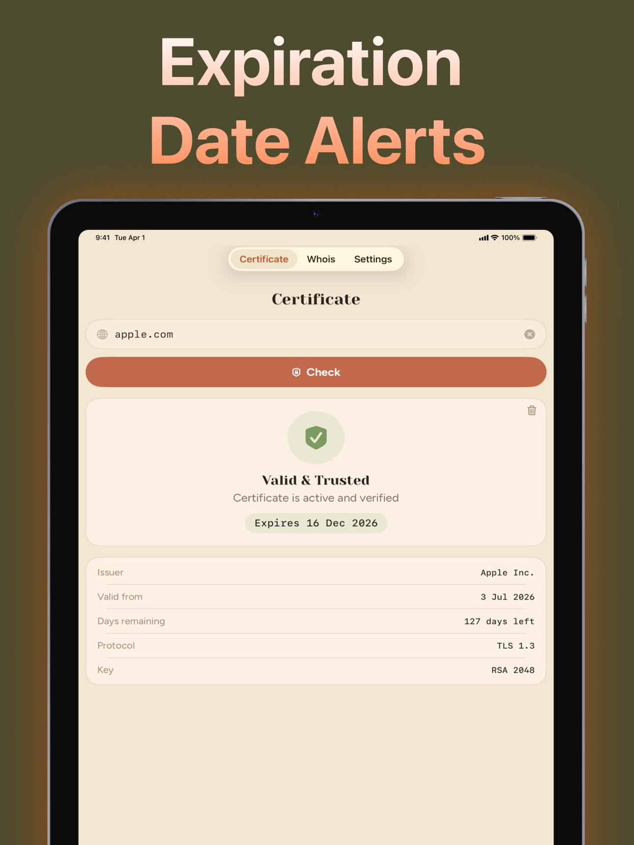 Screenshot 5 of SiteGuard — Domain & SSL Info