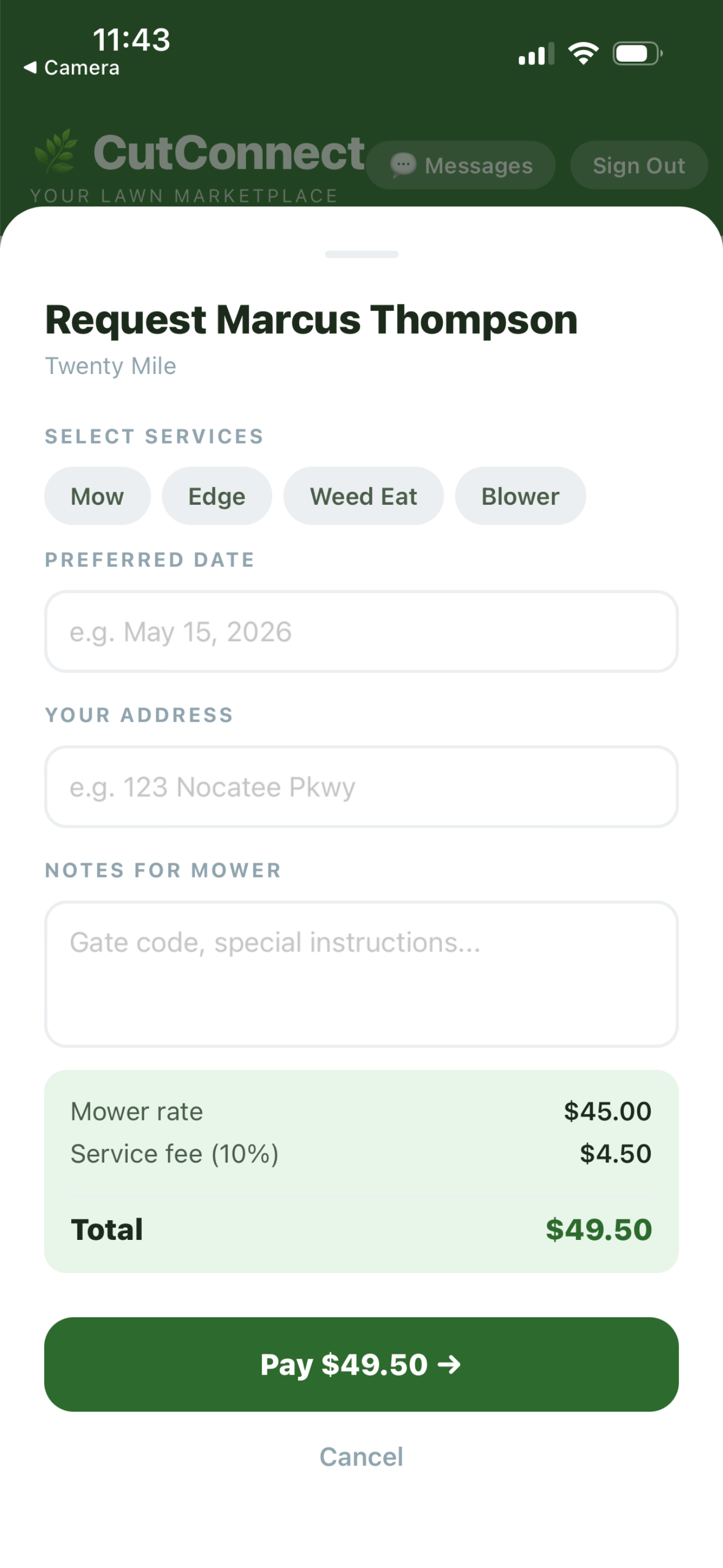 CutConnect - Lawn Marketplace screenshot 7