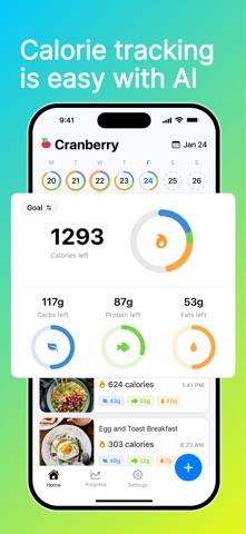 Cranberry: AI Calorie Tracker screenshot