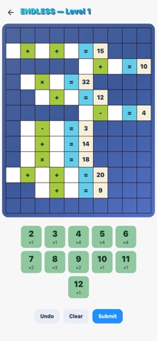 Cross Math Puzzle By Ardno screenshot