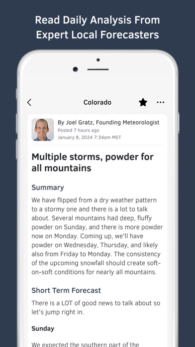 OpenSnow: Forecast Anywhere Screenshot