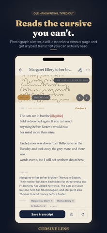 Cursive Lens: Old Handwriting Screenshot 1 of 4