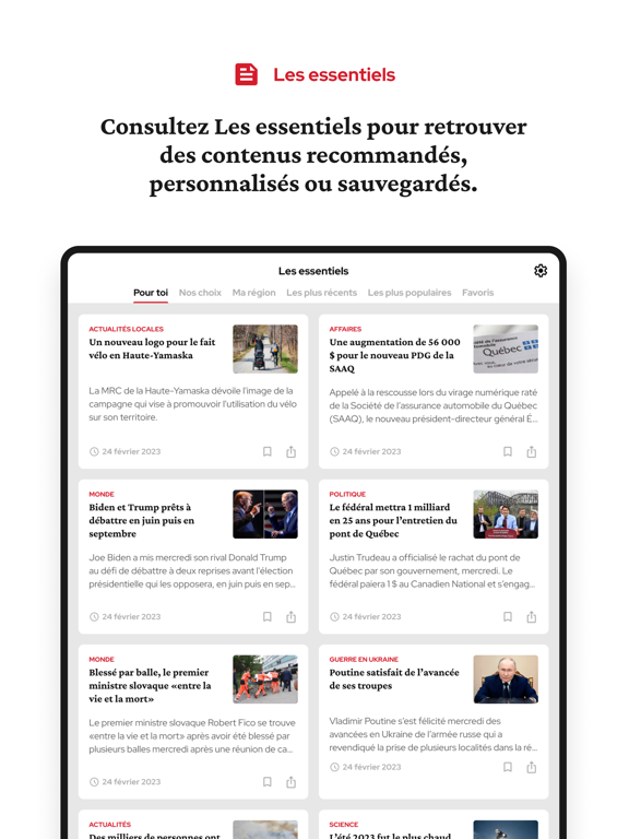 La Voix de l'Est iPad screenshot 4 - News app