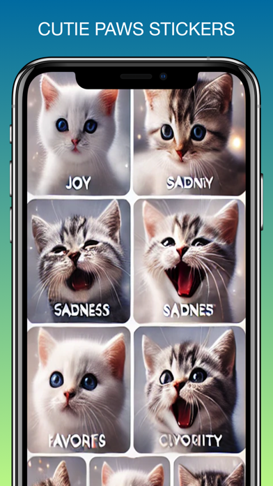 Screenshot #1 pour Cutie Paws Emotes & Stickers