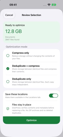 DiskPress for Files screenshot 5