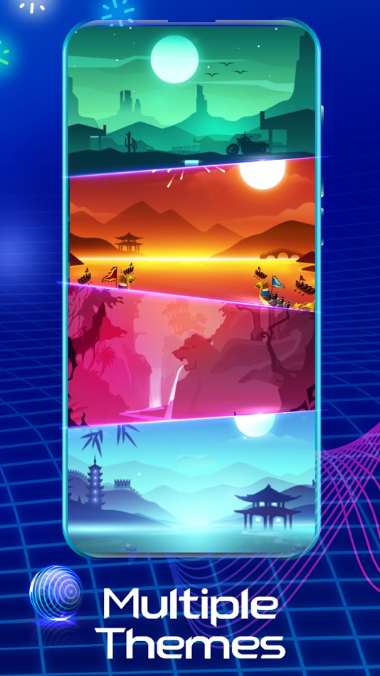 #5. Tiles Hop EDM Rush Music Game (iOS) By: Amanotes Pte. Ltd.