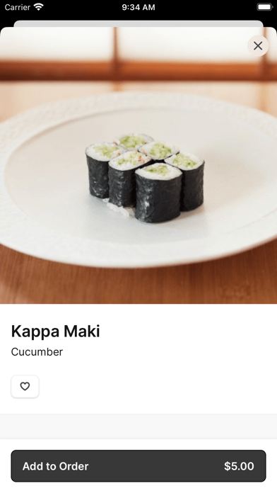 Sinju Sushi iPhone screenshot 2 - Food & Drink app