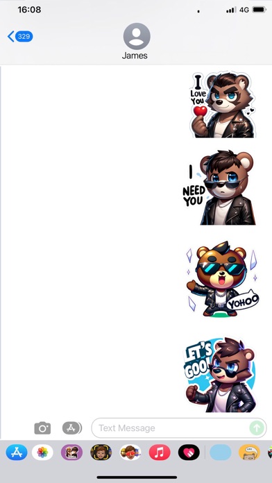 Screenshot #3 pour Rocky, Expressive Stickers