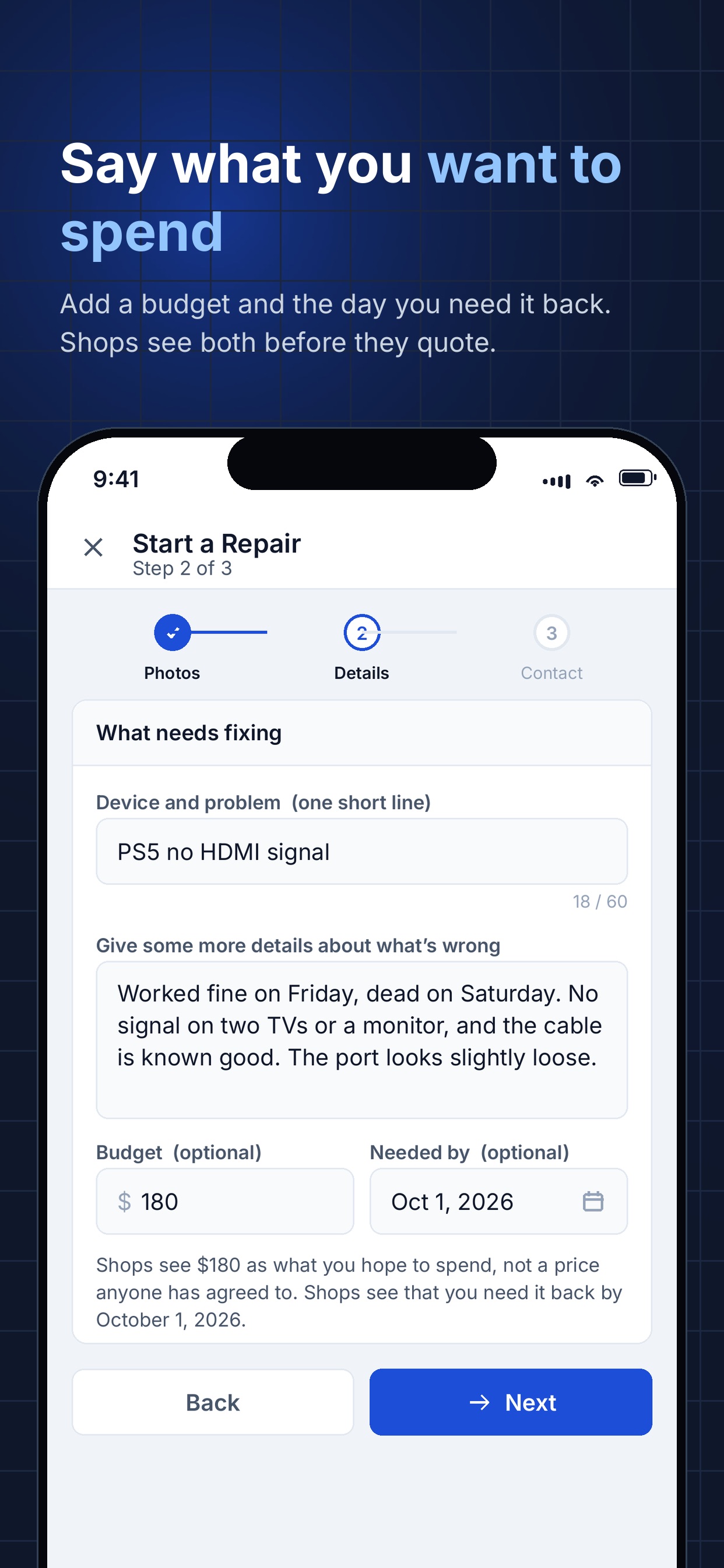 Screenshot 4 of Send-In Repair