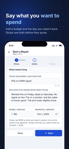 Send-In Repair Screenshot 4 of 6