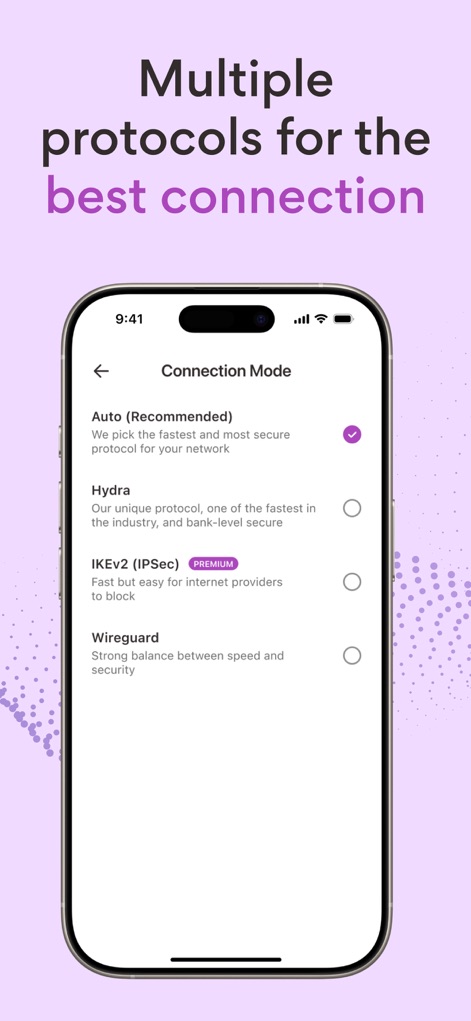 VPN 360: Super Fast VPN Proxy - Protokollauswahl für Sicherheit