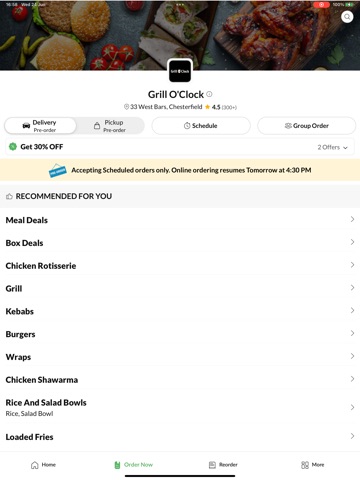 Grill O'Clock iPad screenshot