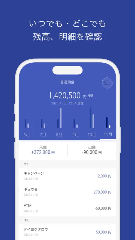 京葉銀行アプリ screenshot 1 of 5