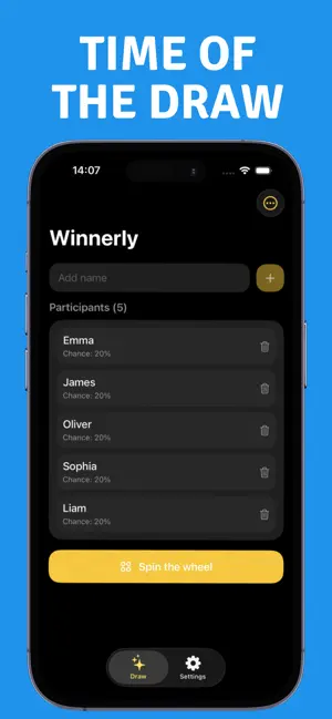 Winnerly: Spin Wheel & Raffle screenshot 3