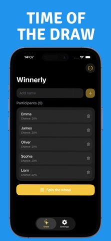Winnerly: Spin Wheel & Raffle screenshot