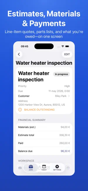 Field Service Job Tracker screenshot 2