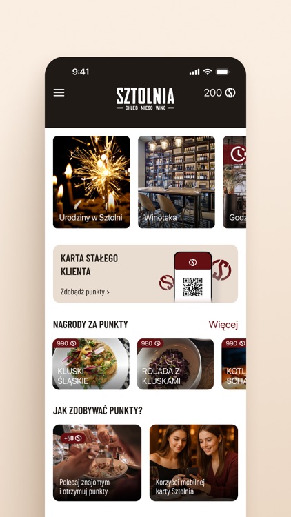 Sztolnia. Chleb, Mięso, Wino